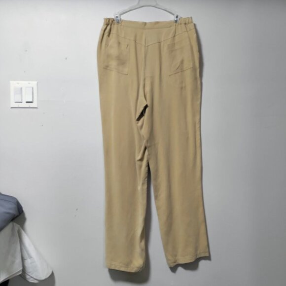 NWOT UbU I'll Be Me Lagenlook Artsey Layers Casual Trouser Pants Tan M/30 - Picture 5 of 9